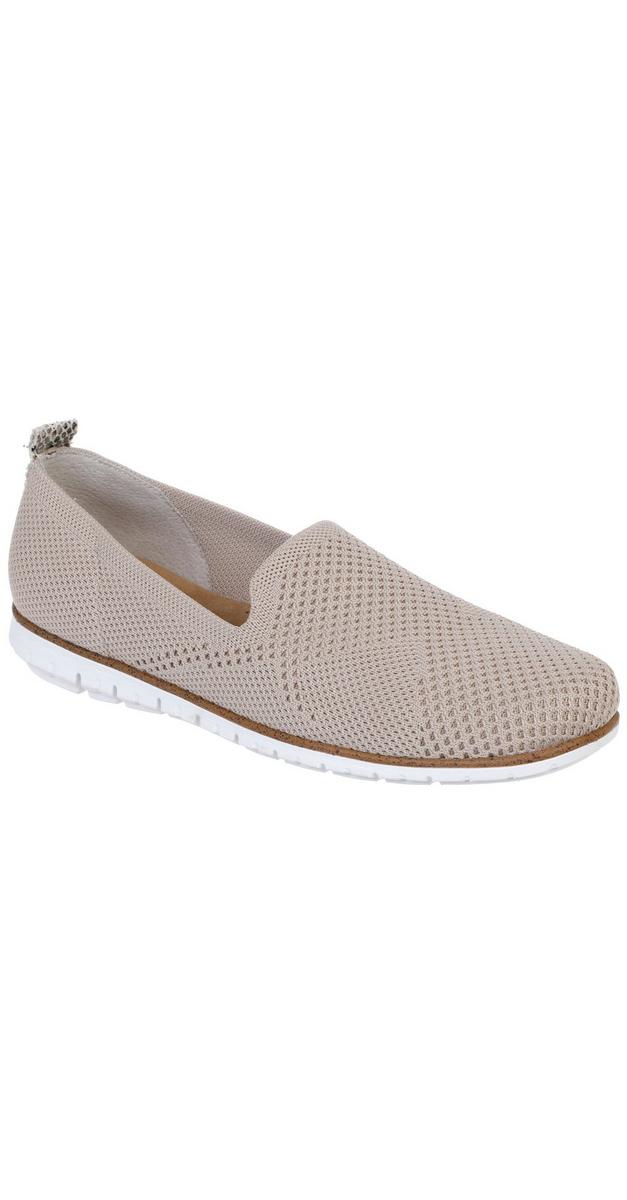 Women's Solid Mesh Knit Slip Ons - Tan | Burkes Outlet