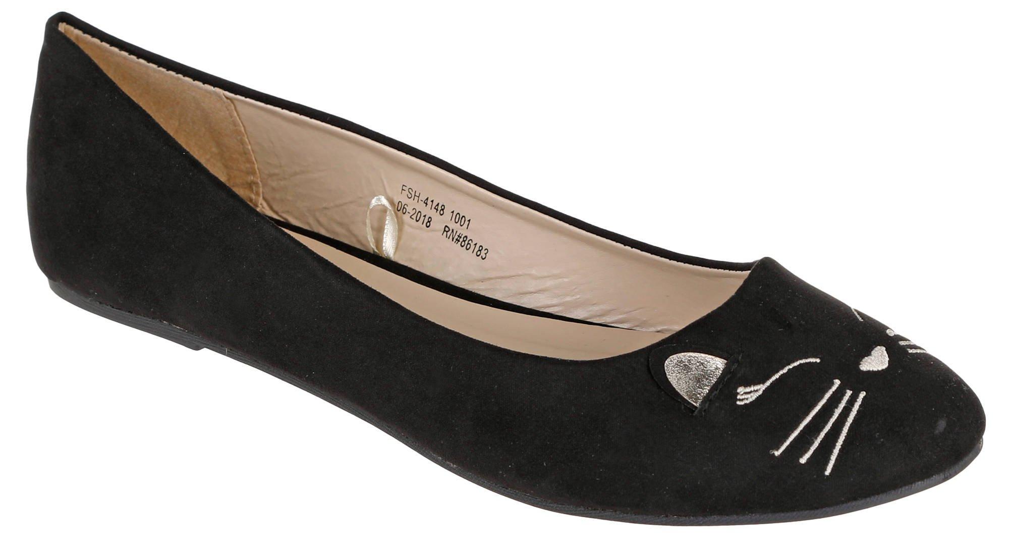 cat ballet flats