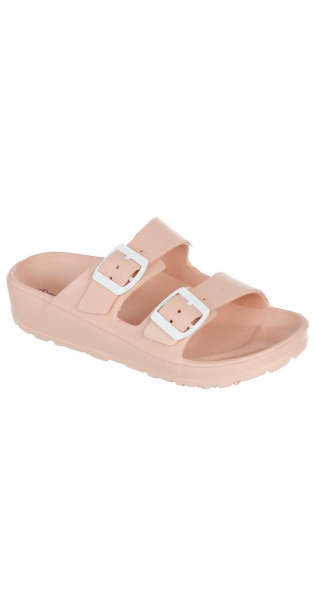 Eva Double Band Footbed Sandal Light Pink Burkes Outlet