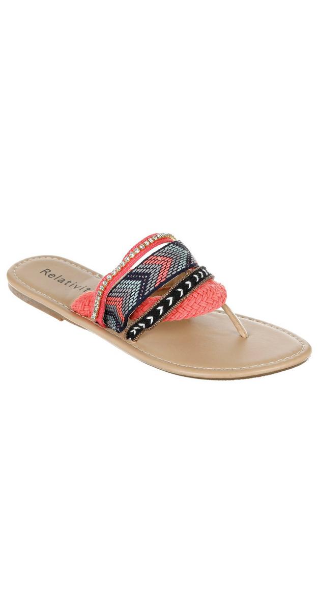 fabric thong sandals