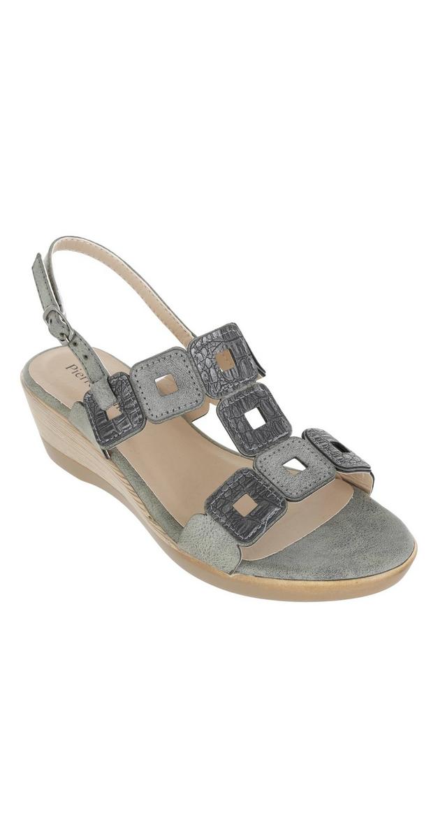 wedge sandals grey