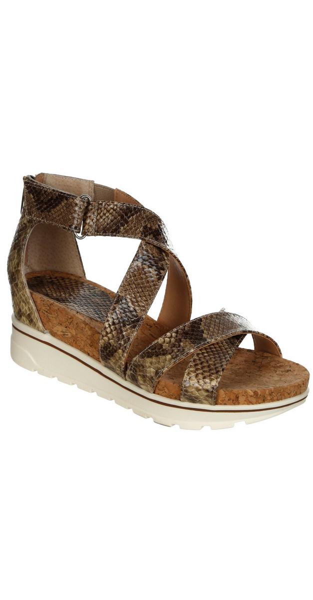 office snakeskin sandals