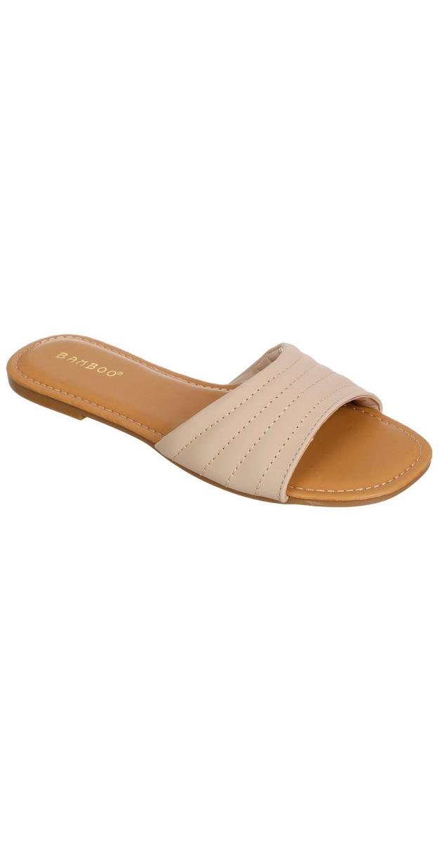 tan slide sandals womens