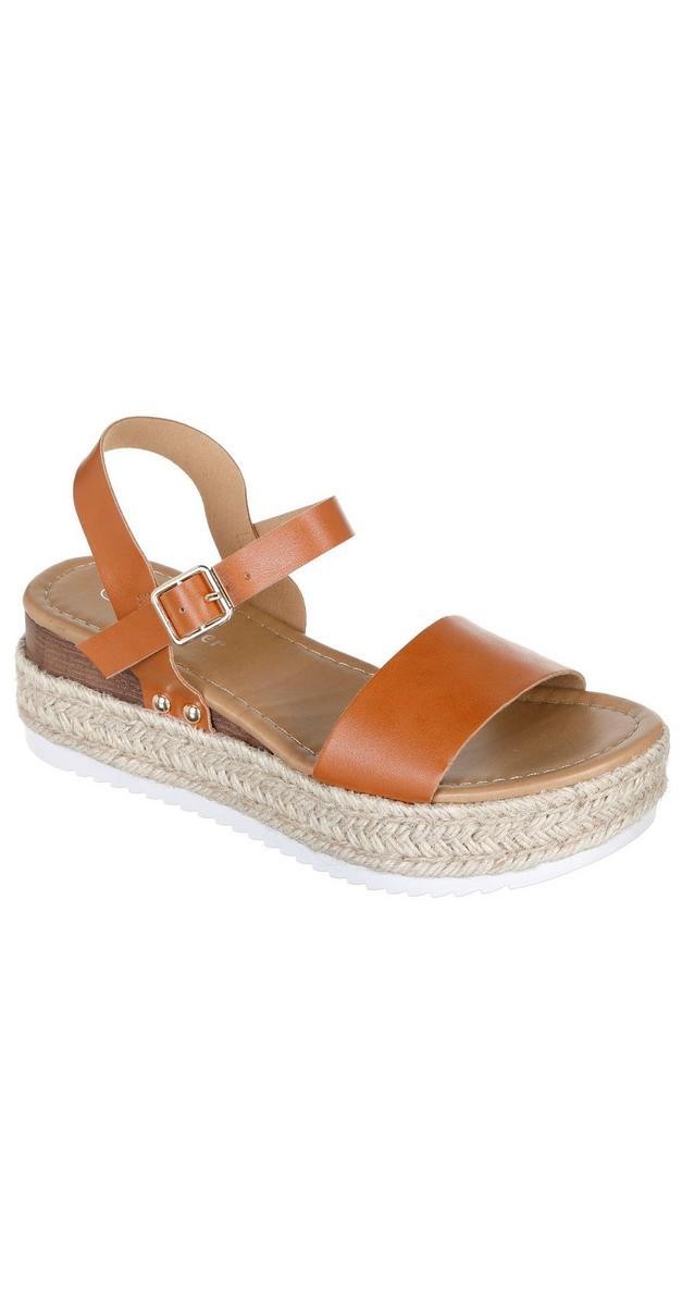 tan espadrille flatform sandals