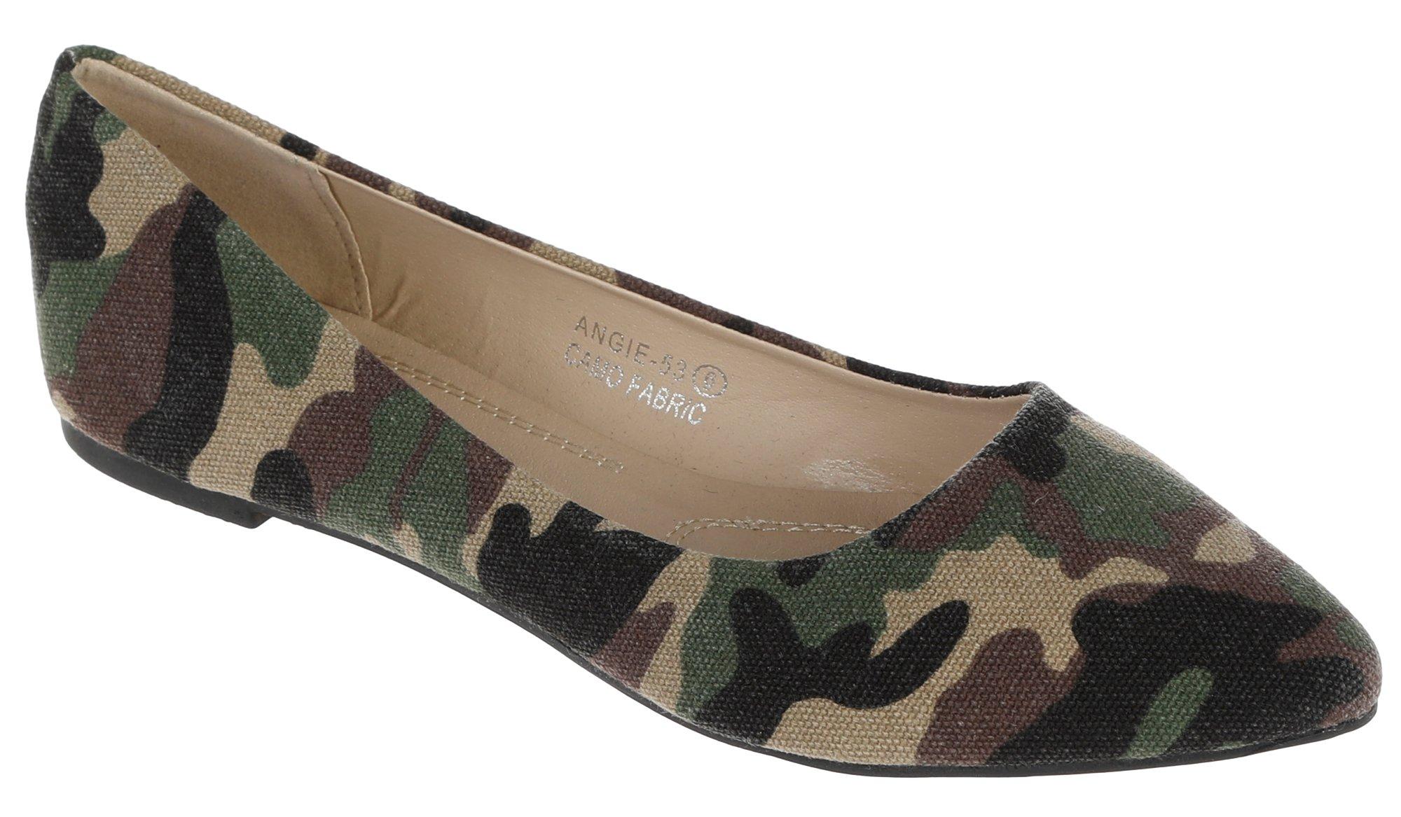camo ballet flats