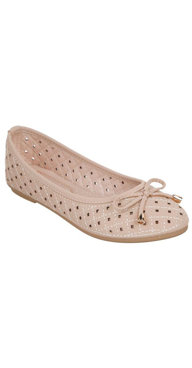 perforated flats women's shoes