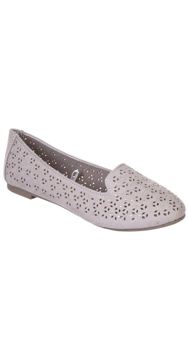 Women's Perforated Flats - Tan | Burkes Outlet