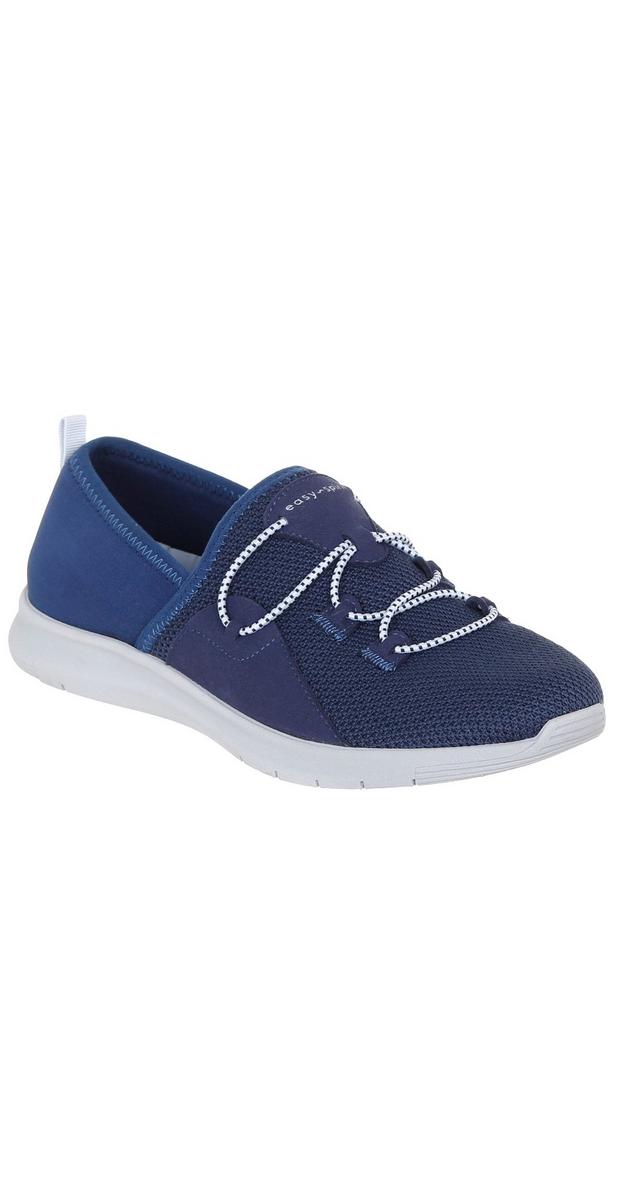 Women's Solid Knit Slip-On Shoes - Blue | Burkes Outlet