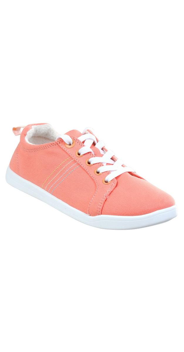 Women's Casual Canvas Sneakers - Pink | Burkes Outlet