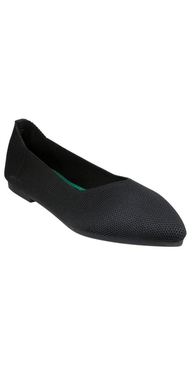 Women's Solid knit Flats Black Burkes Outlet