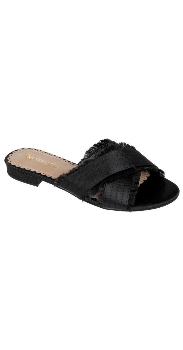 womens fringe slides