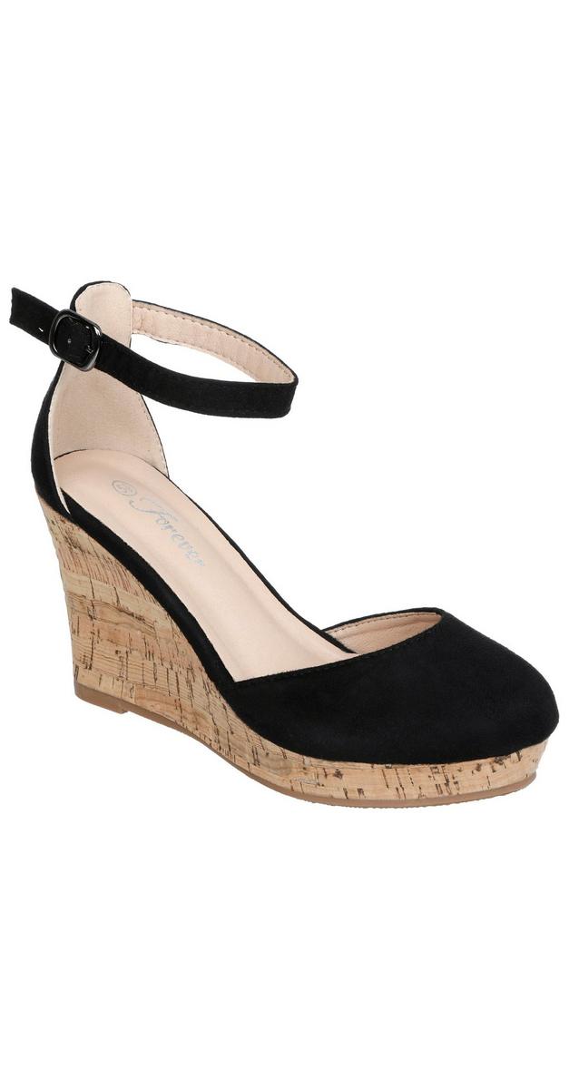 cork wedges closed toe