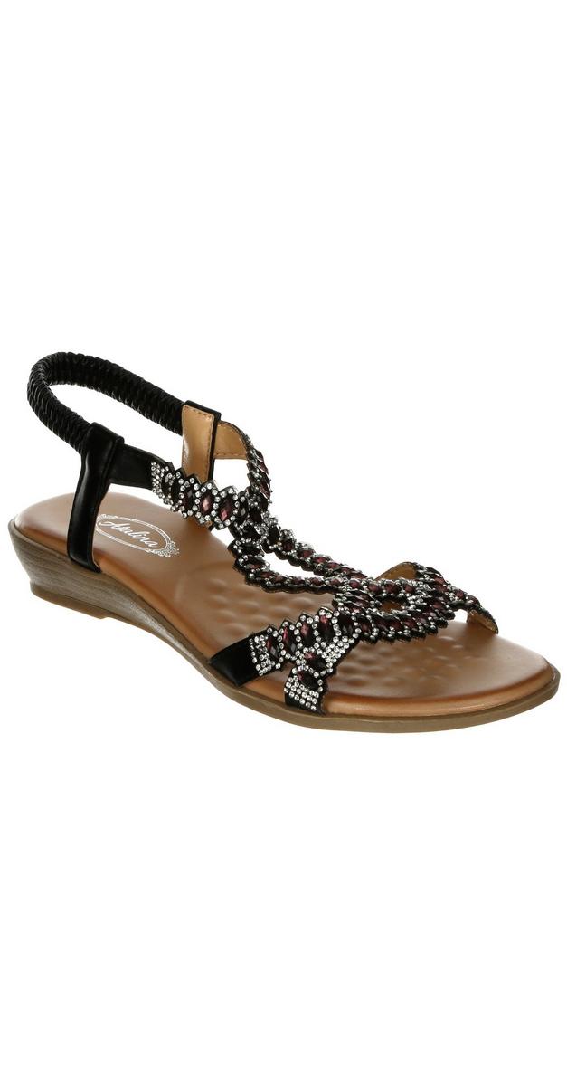 ladies gladiator wedge sandals