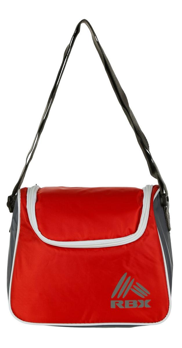 red insulated lunch bag