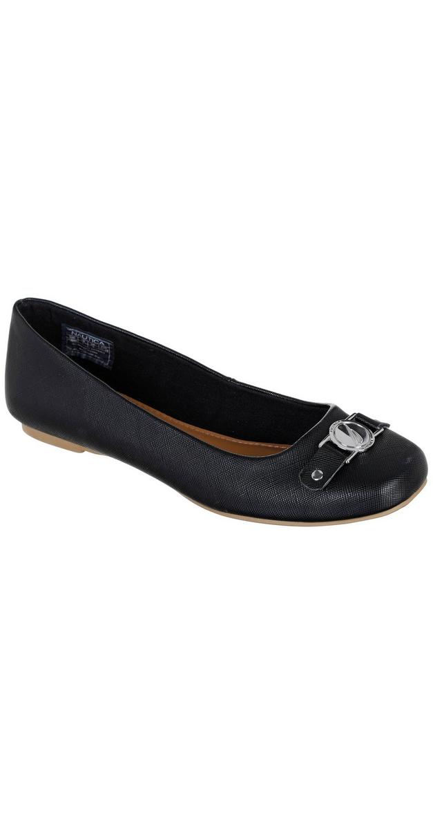 Pembina Square Toe Flats - Black | Burkes Outlet