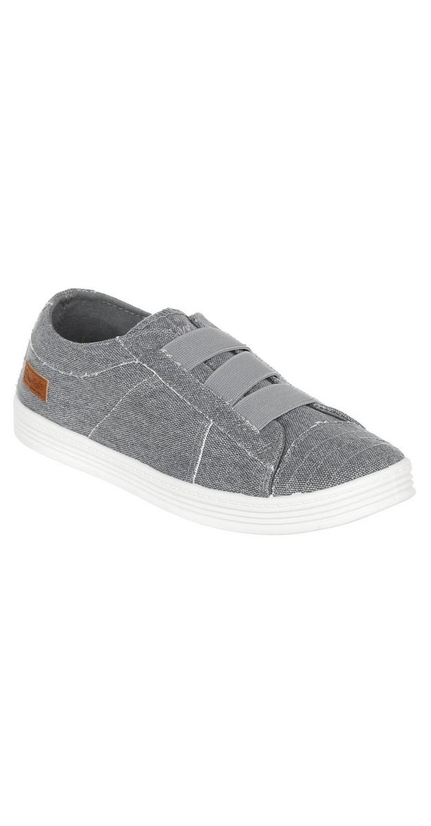 Women�s Canvas Full Moon Slip On Shoes Grey Burkes Outlet