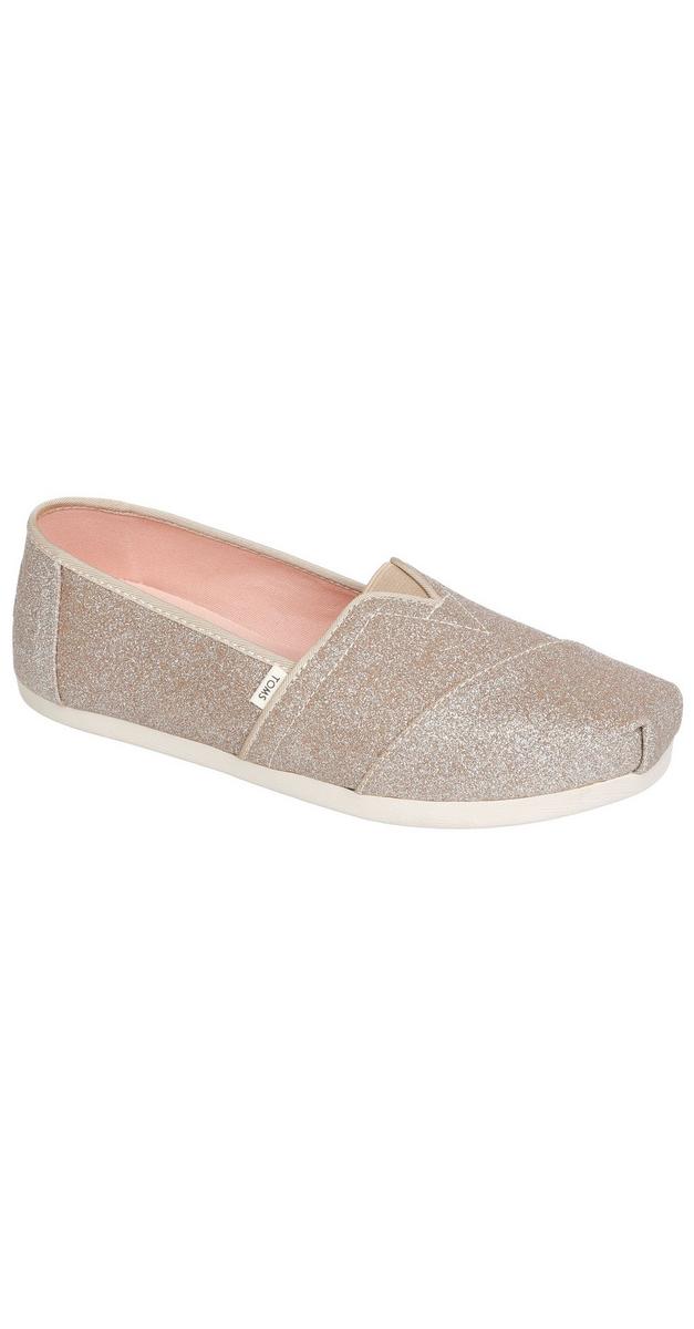 Women�s Glitter Slip On Shoes Gold Burkes Outlet