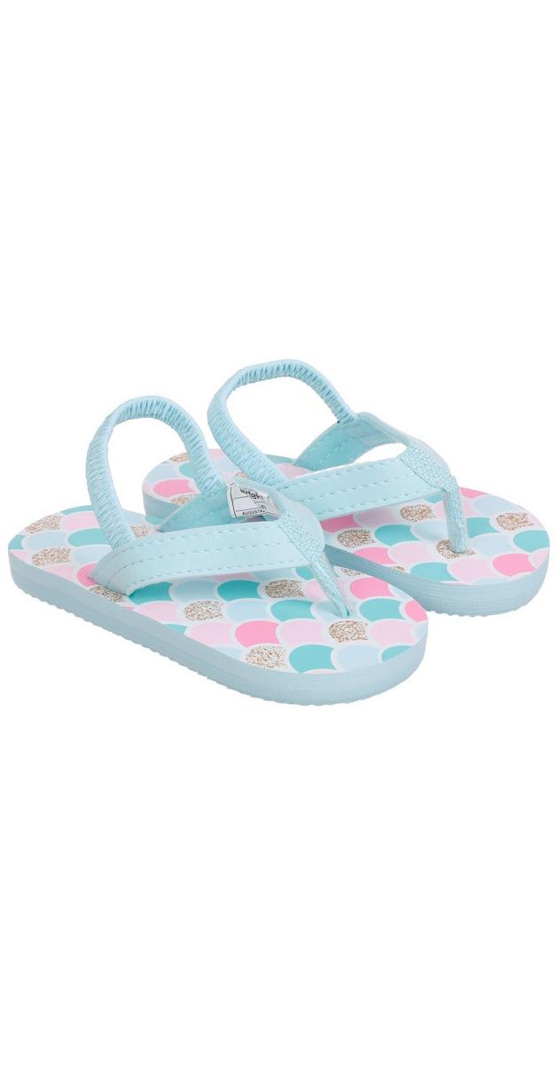 Toddler Girls Thong Sandals - Blue | Burkes Outlet