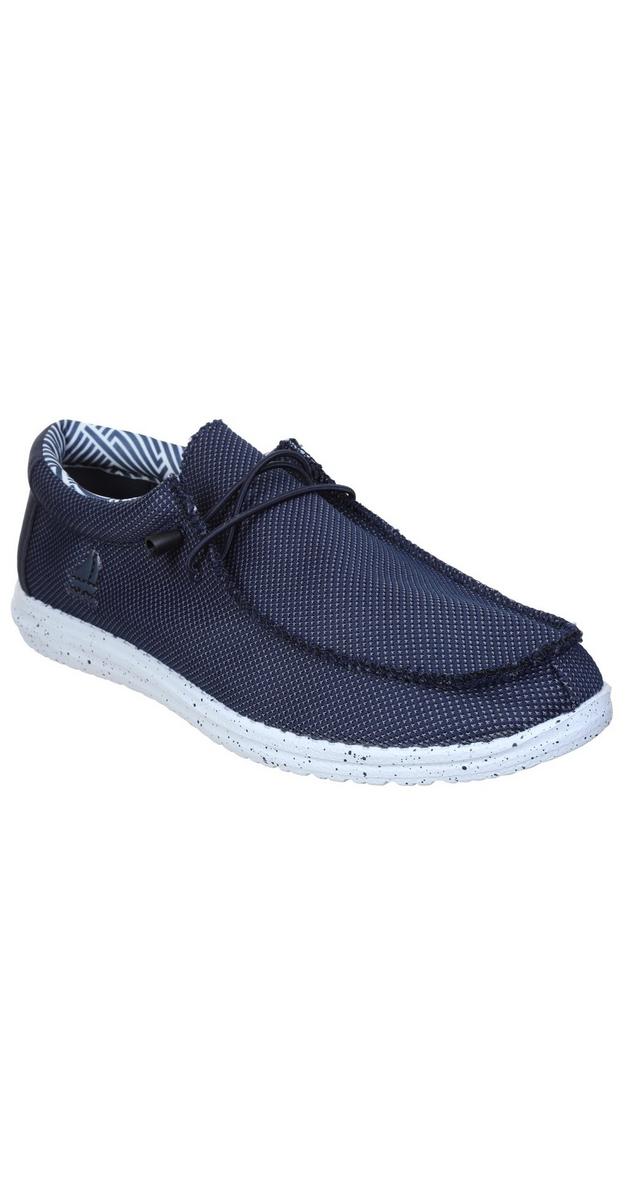 Mens Woven Slip On Shoes Navy Burkes Outlet 5638