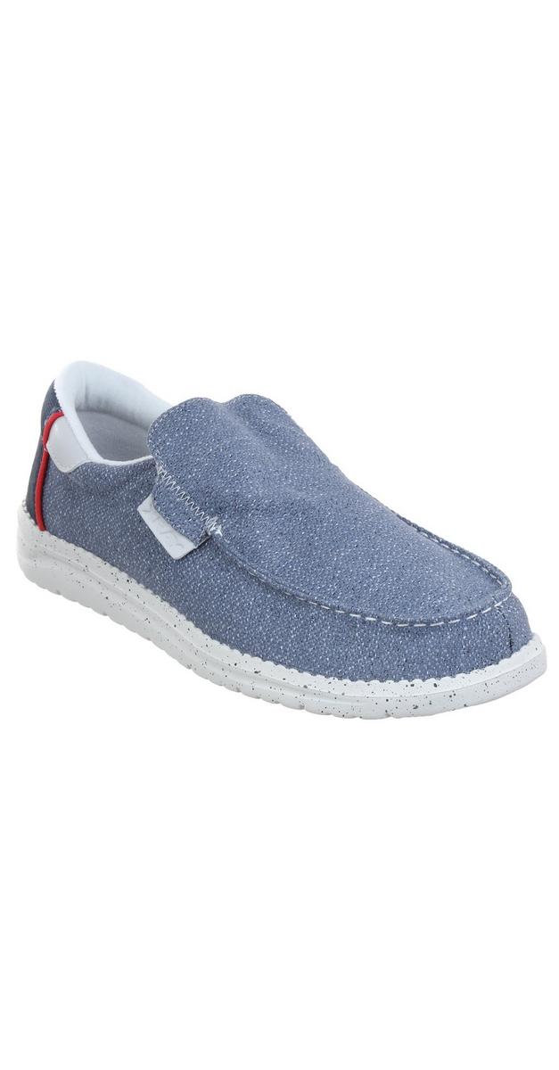 Mens Solid Slip On S Blue Burkes Outlet 5209