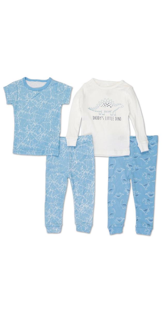 Baby Boys 4 Pc Sleepwear Set - Blue 