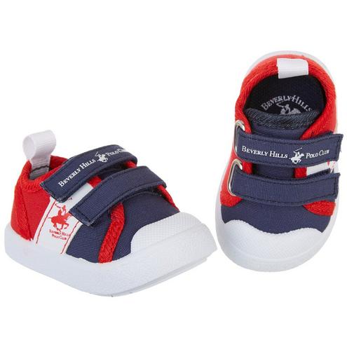 Infant Canvas Sneakers - Blue/Red | Outlet