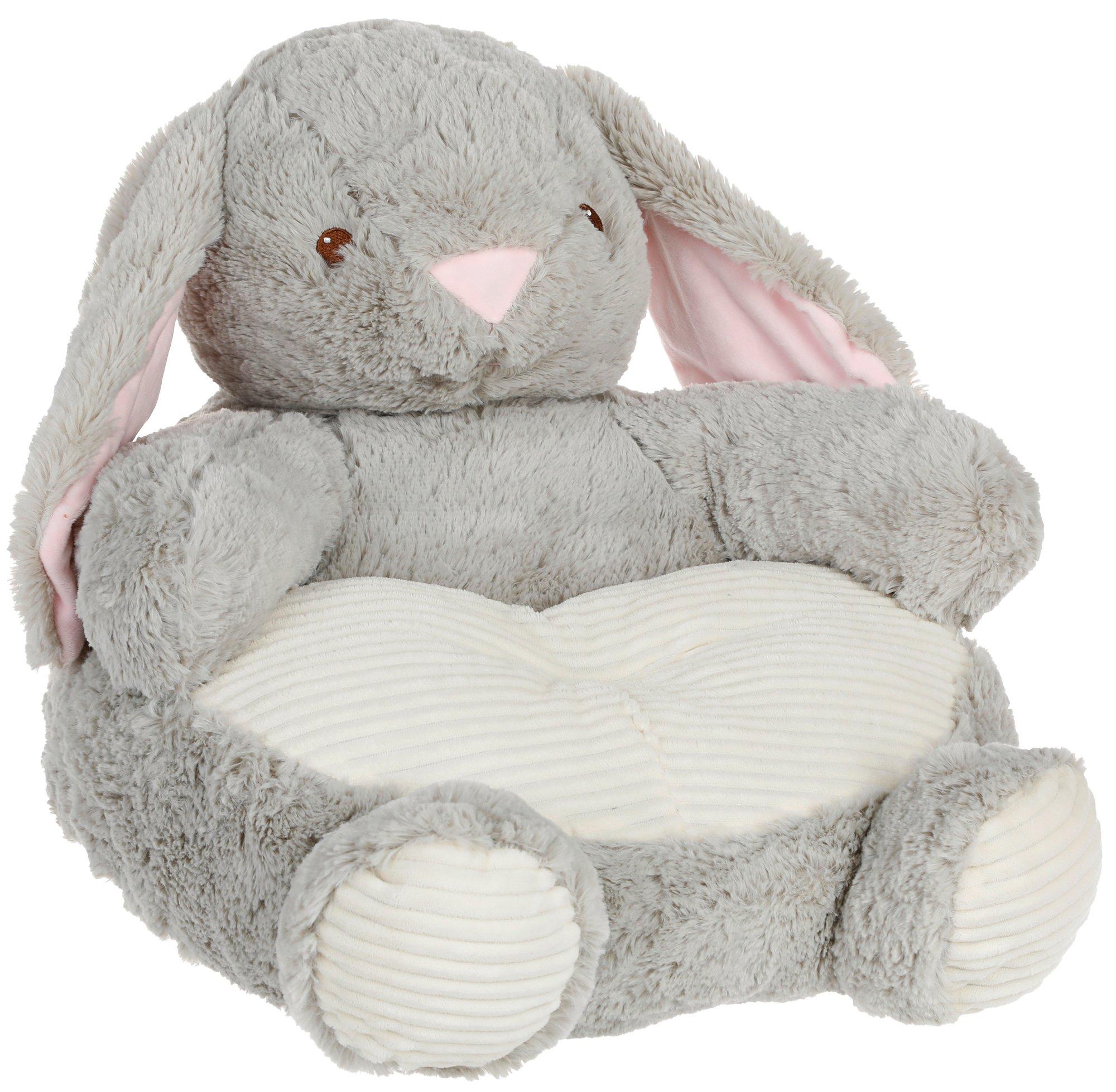 Bunny Plush Chair - Grey | Burkes Outlet