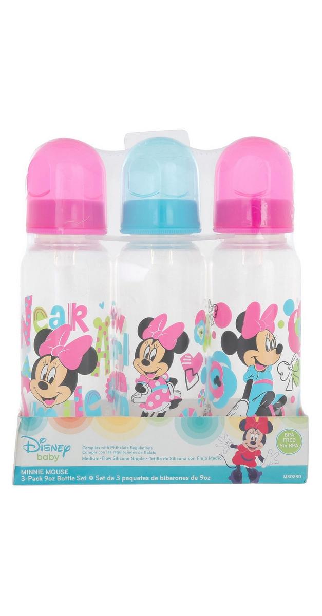 Minnie Mouse 3 Pk 9oz Baby Bottle Set 