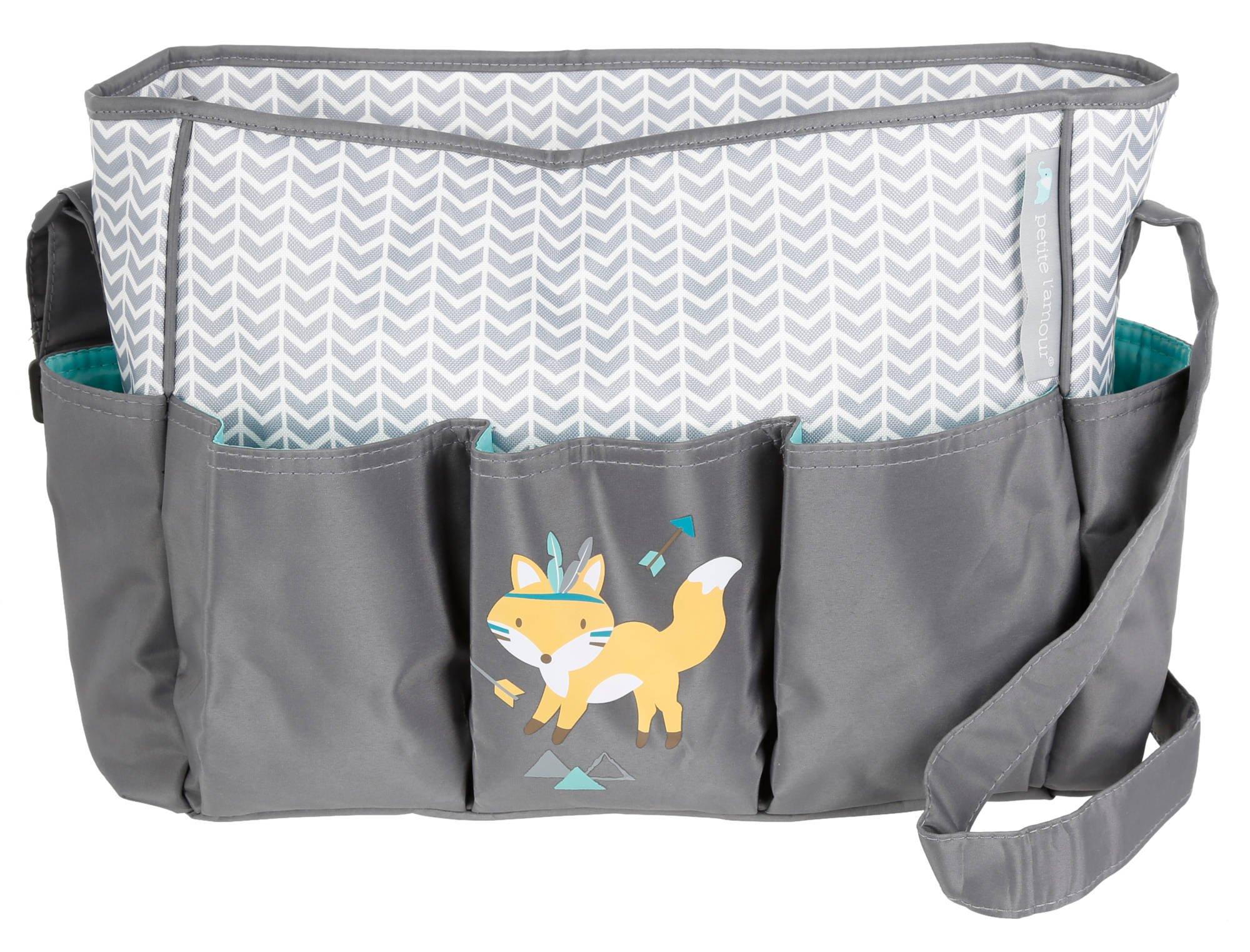 gray fox diaper bag