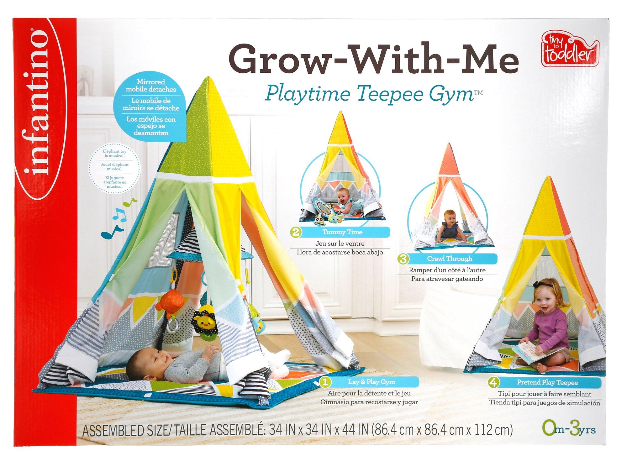 infantino grow with me playtime gym teepee