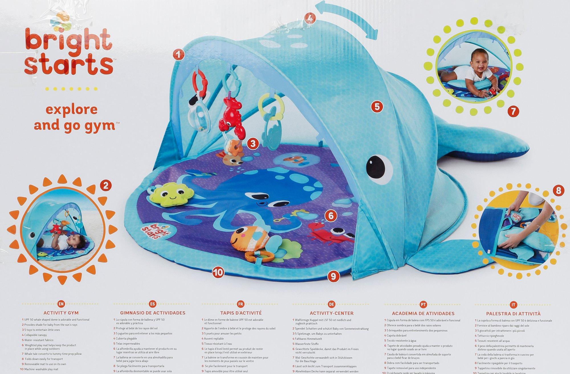 bright starts explore & go whale activity gym