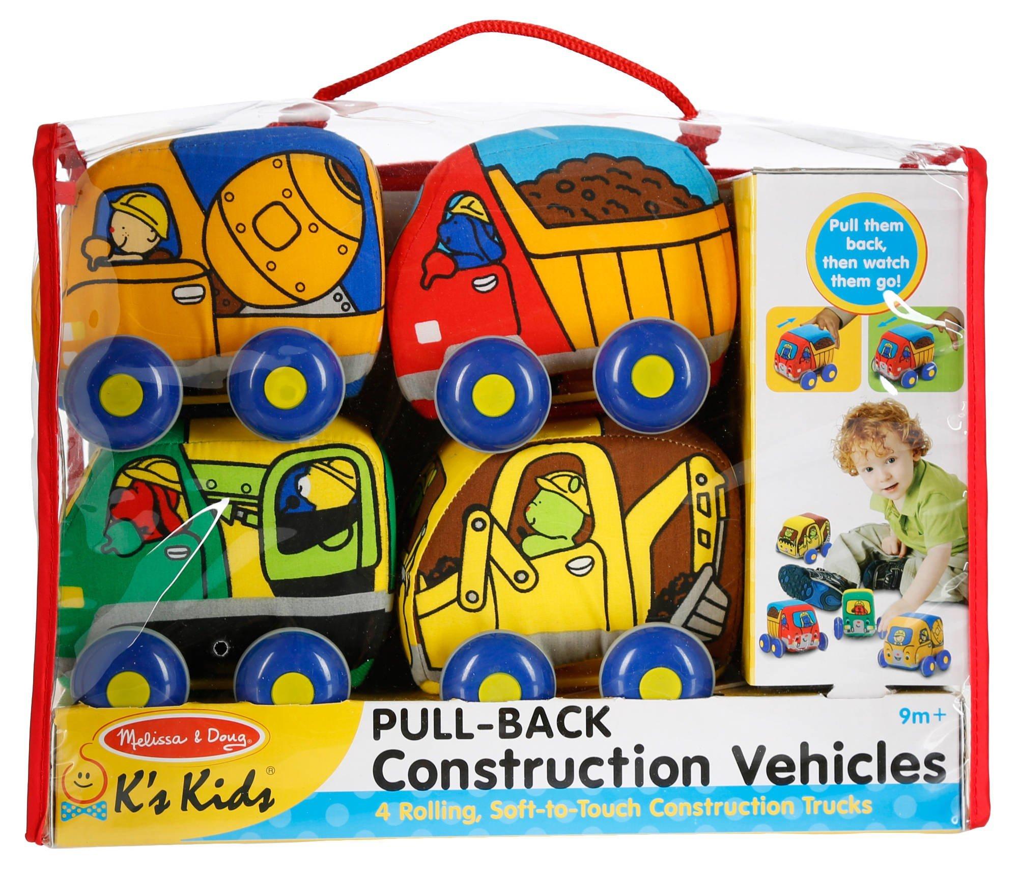 melissa & doug pull back construction vehicles