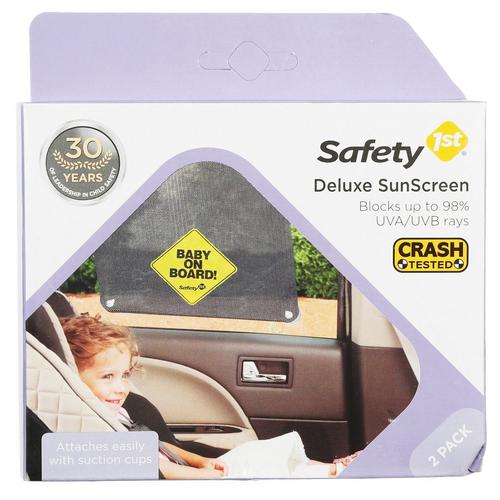 2 Pack Safety 1st Baby On Board Deluxe Sunscreen 