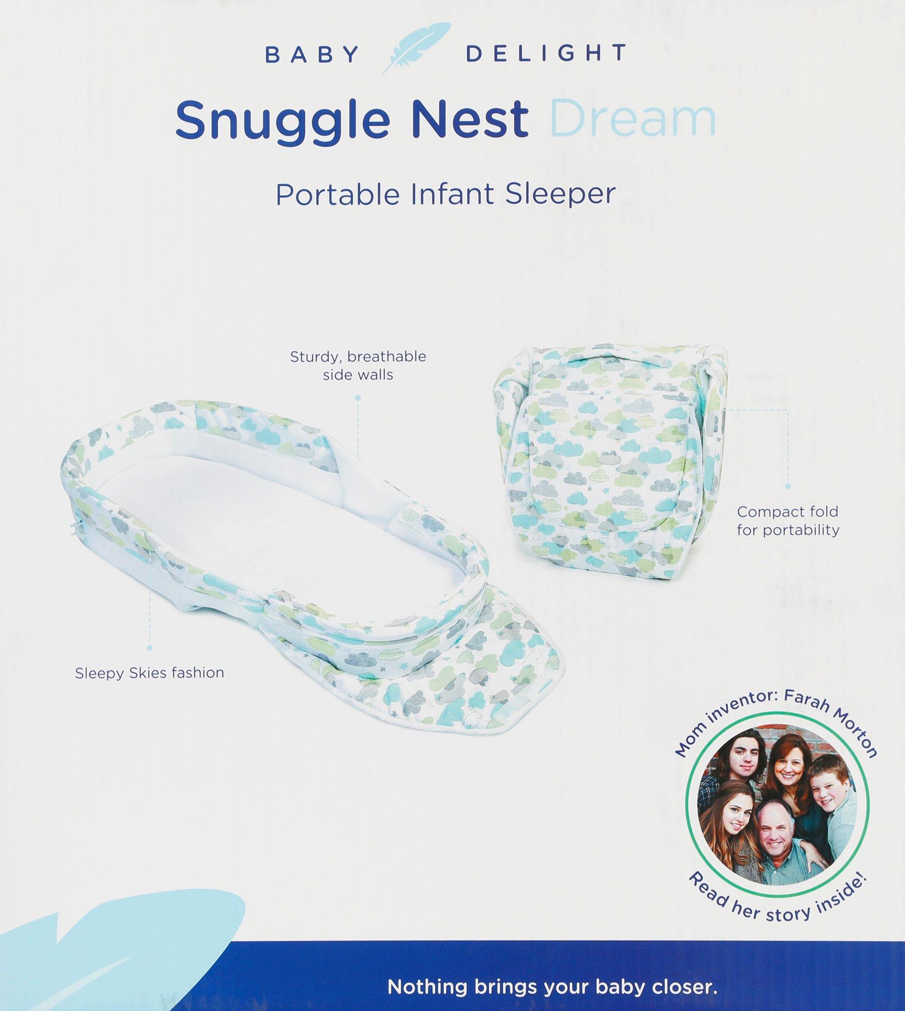 baby delight snuggle nest portable infant sleeper