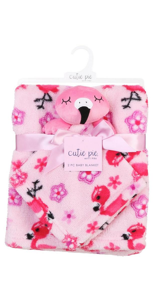 flamingo plush blanket