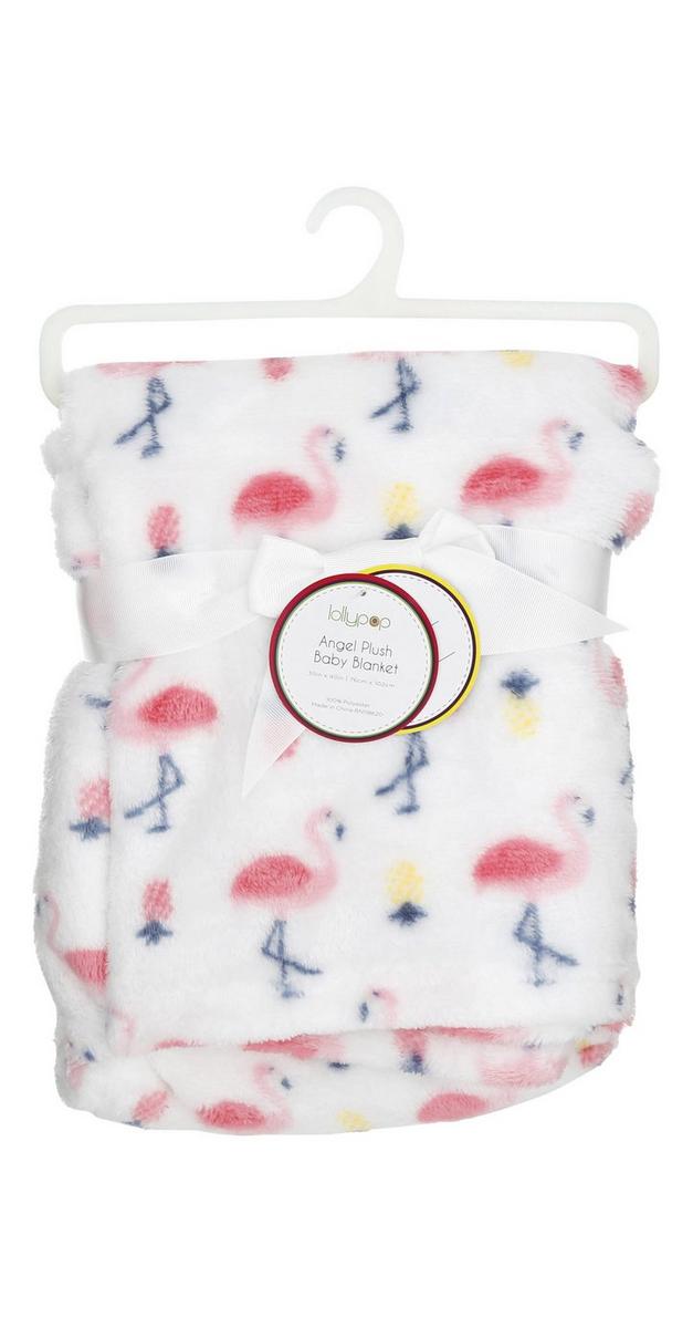 flamingo plush blanket