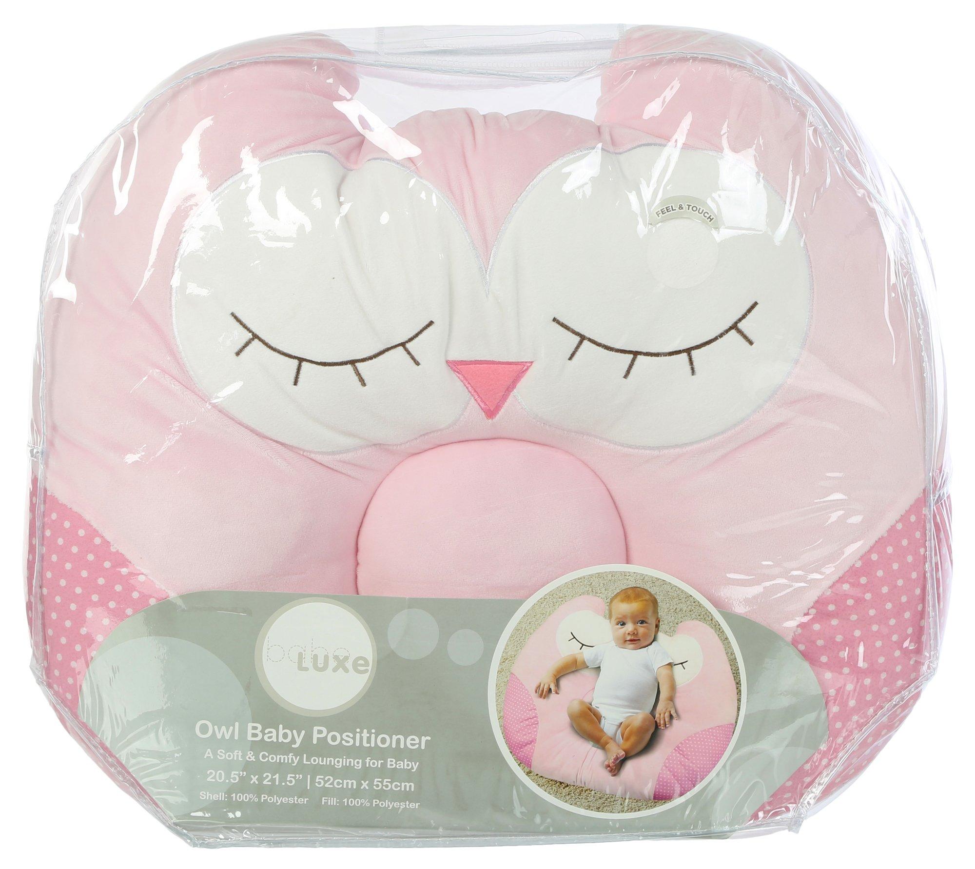 Owl Baby Positioner Pillow - Pink 