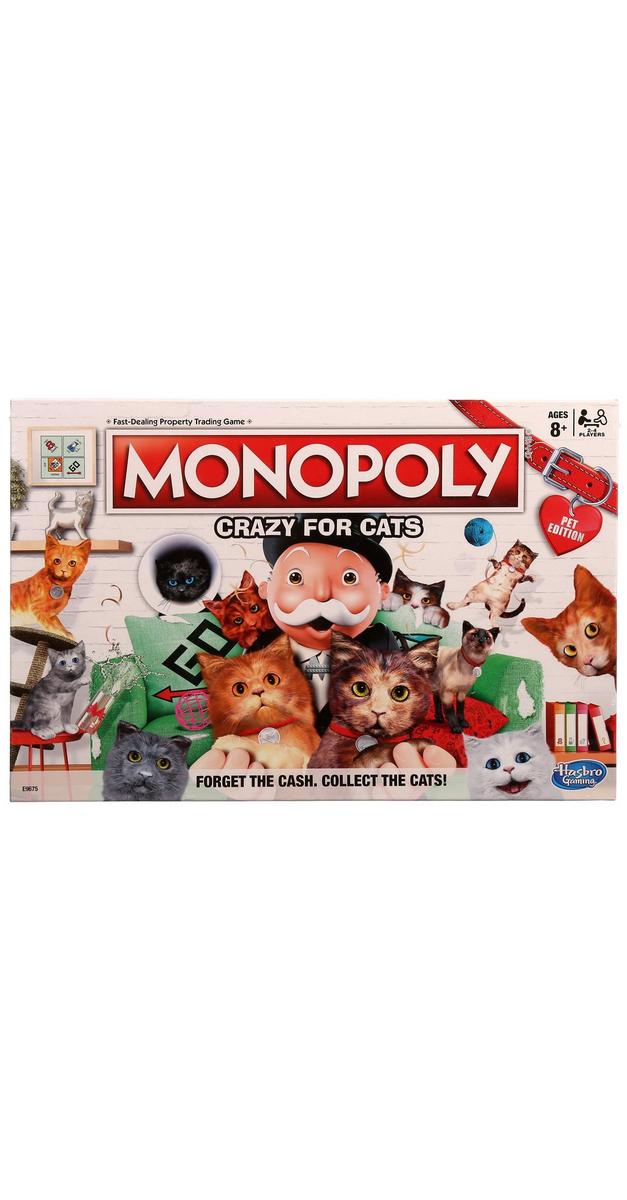 Crazy For Cats Monopoly Board Game | Burkes Outlet