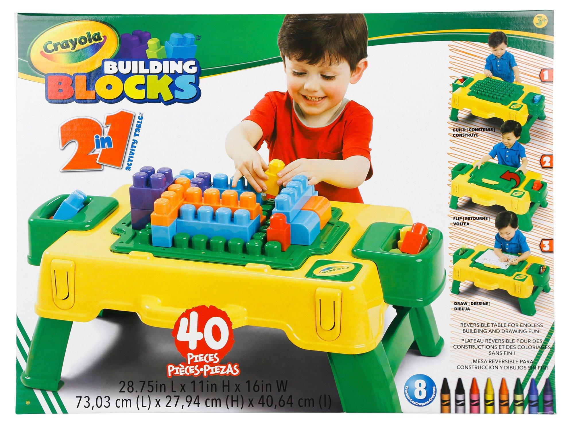 crayola building blocks 2 in 1 activity table