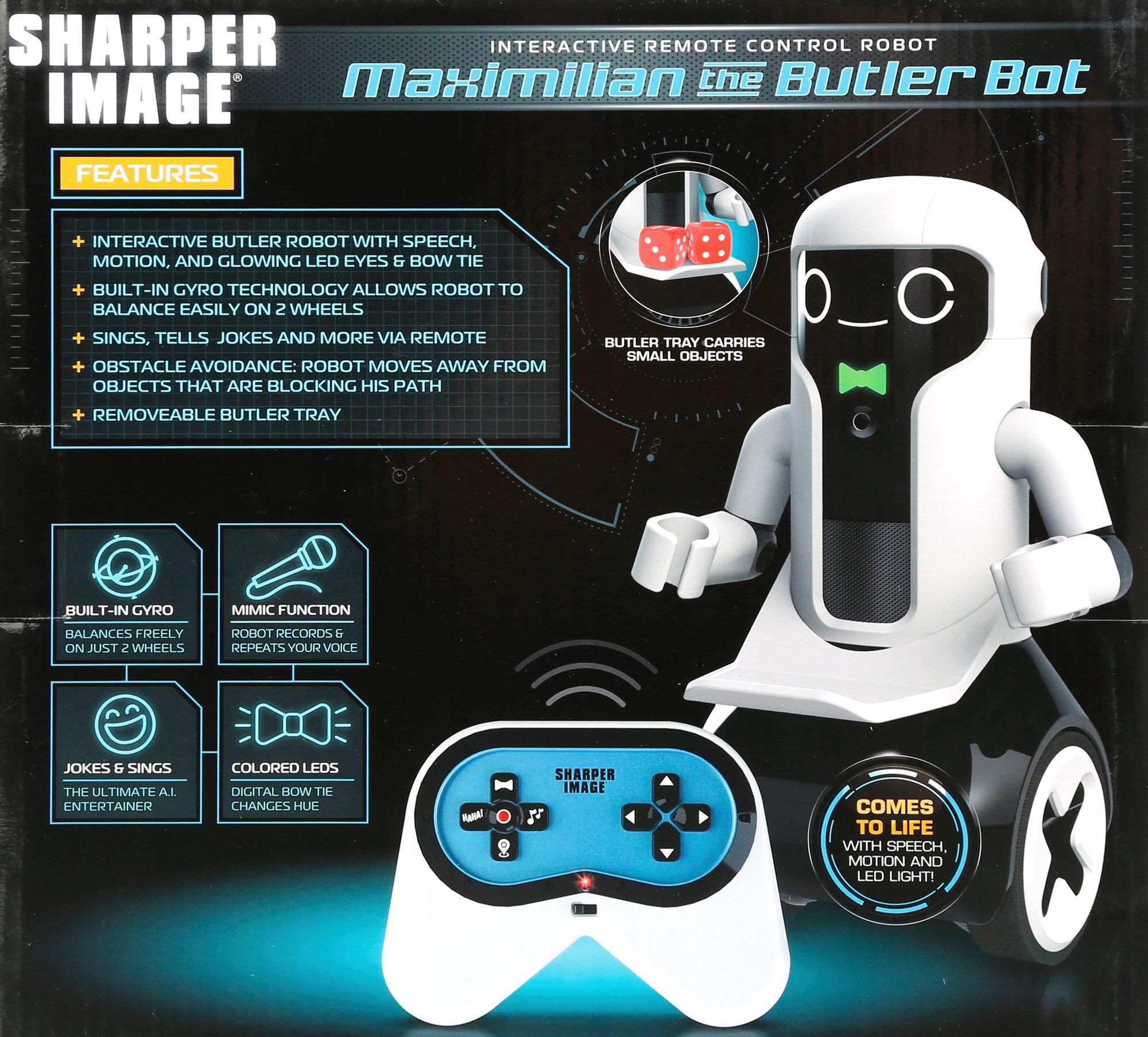 sharper image rc maximilian the butler bot