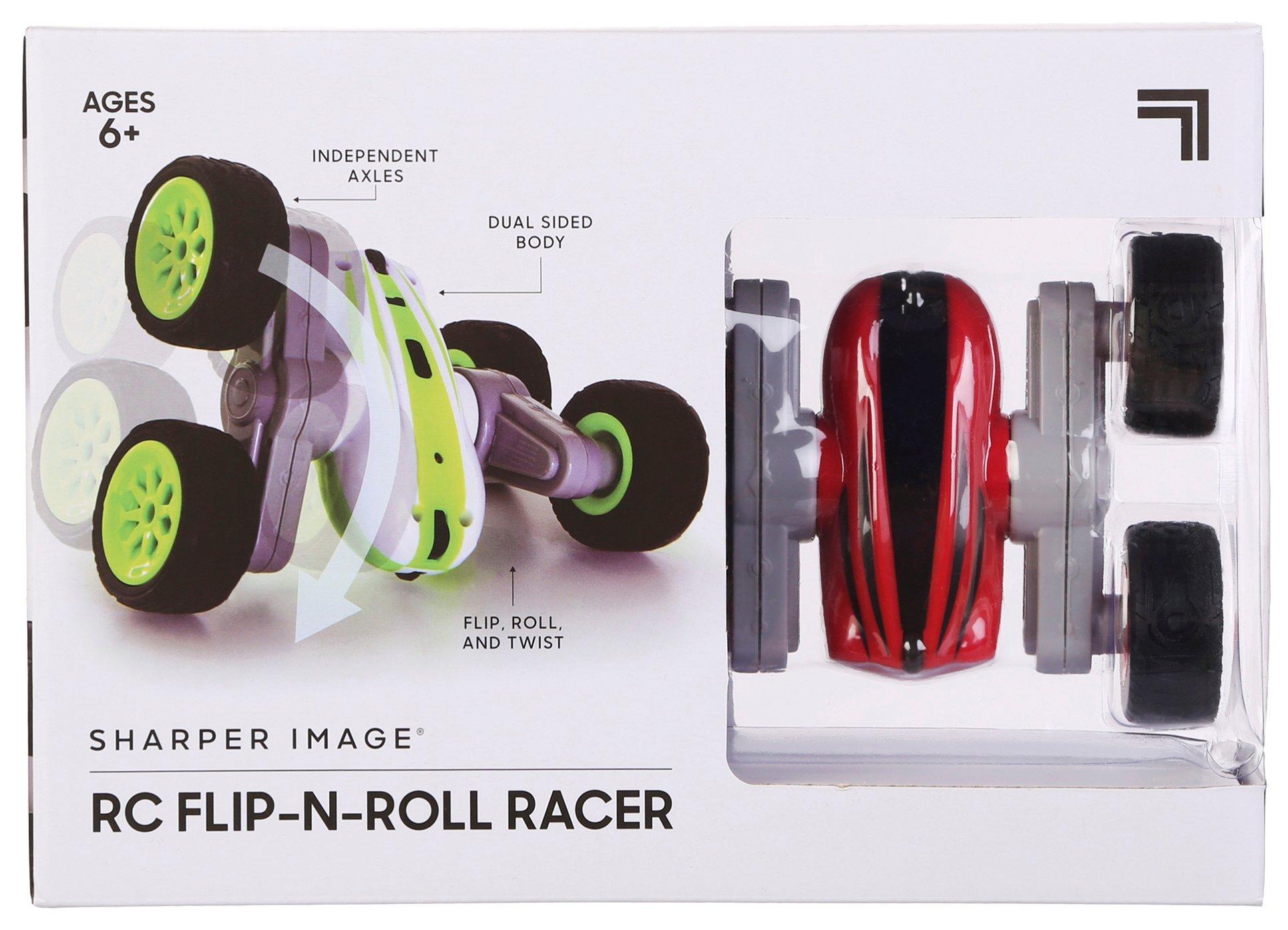 sharper image rc flip n roll racer
