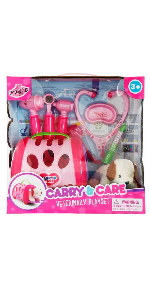 carry and care veterinary playset