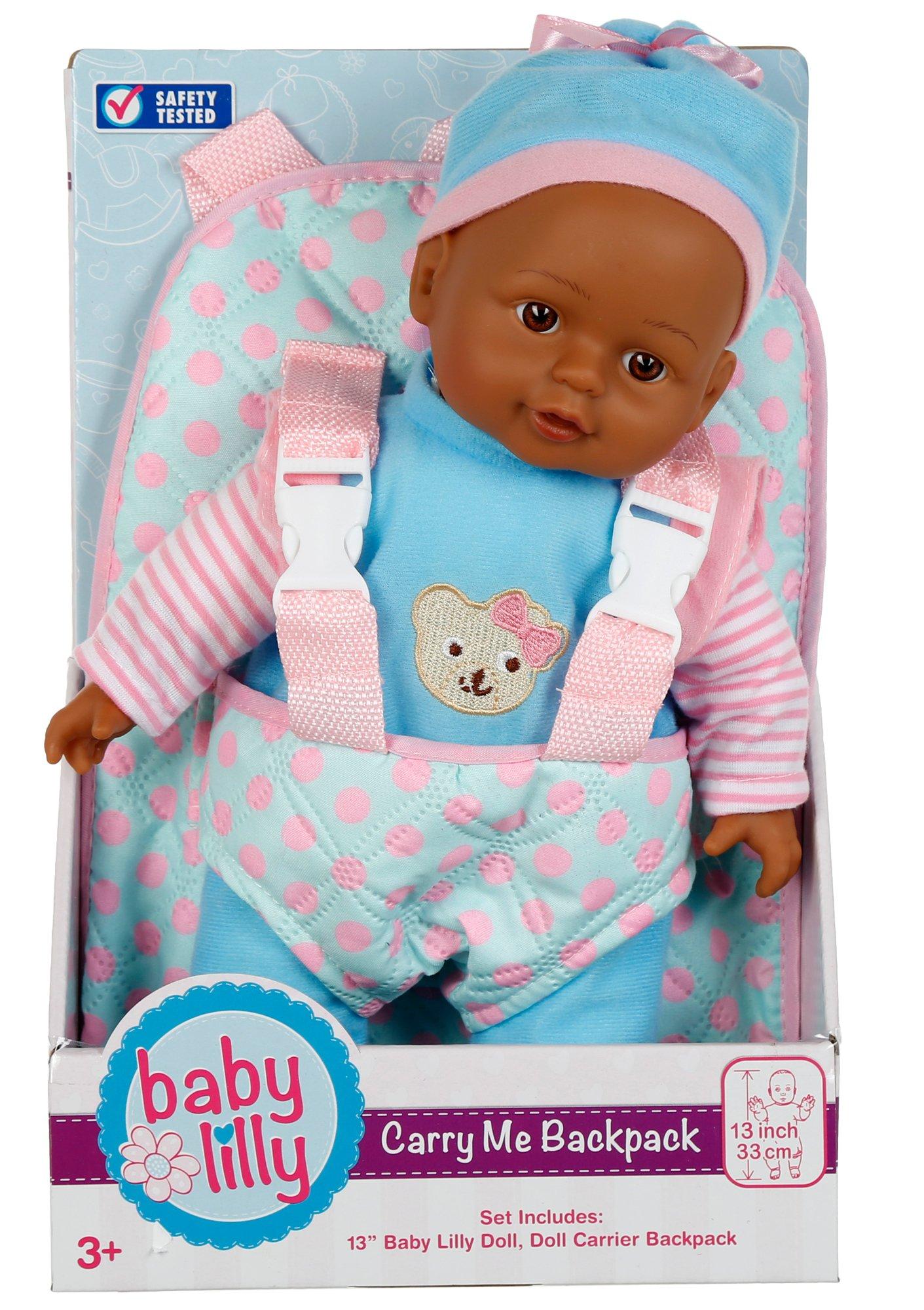 baby doll with backpack