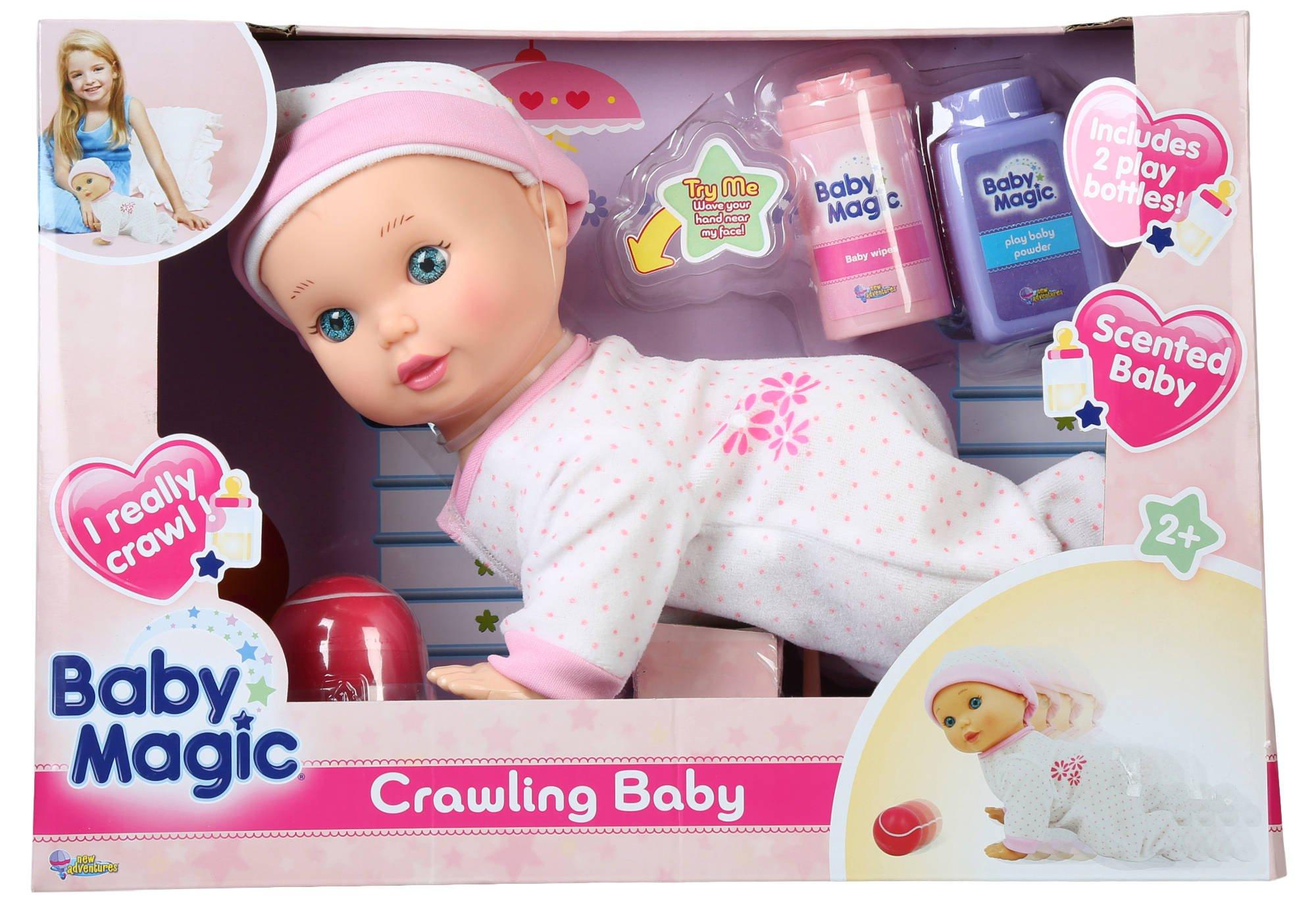 crawling baby doll