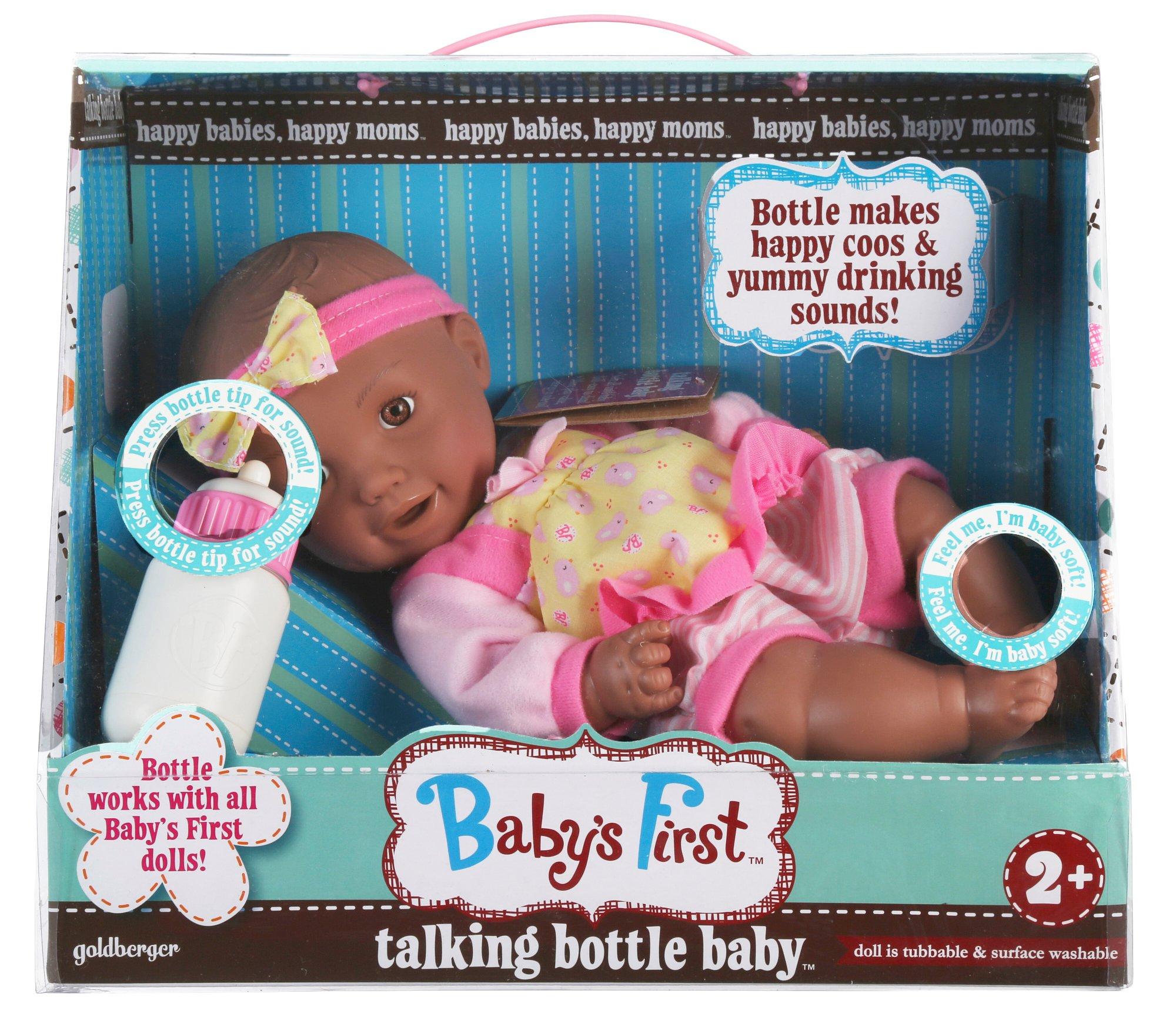 baby's first talking bottle baby