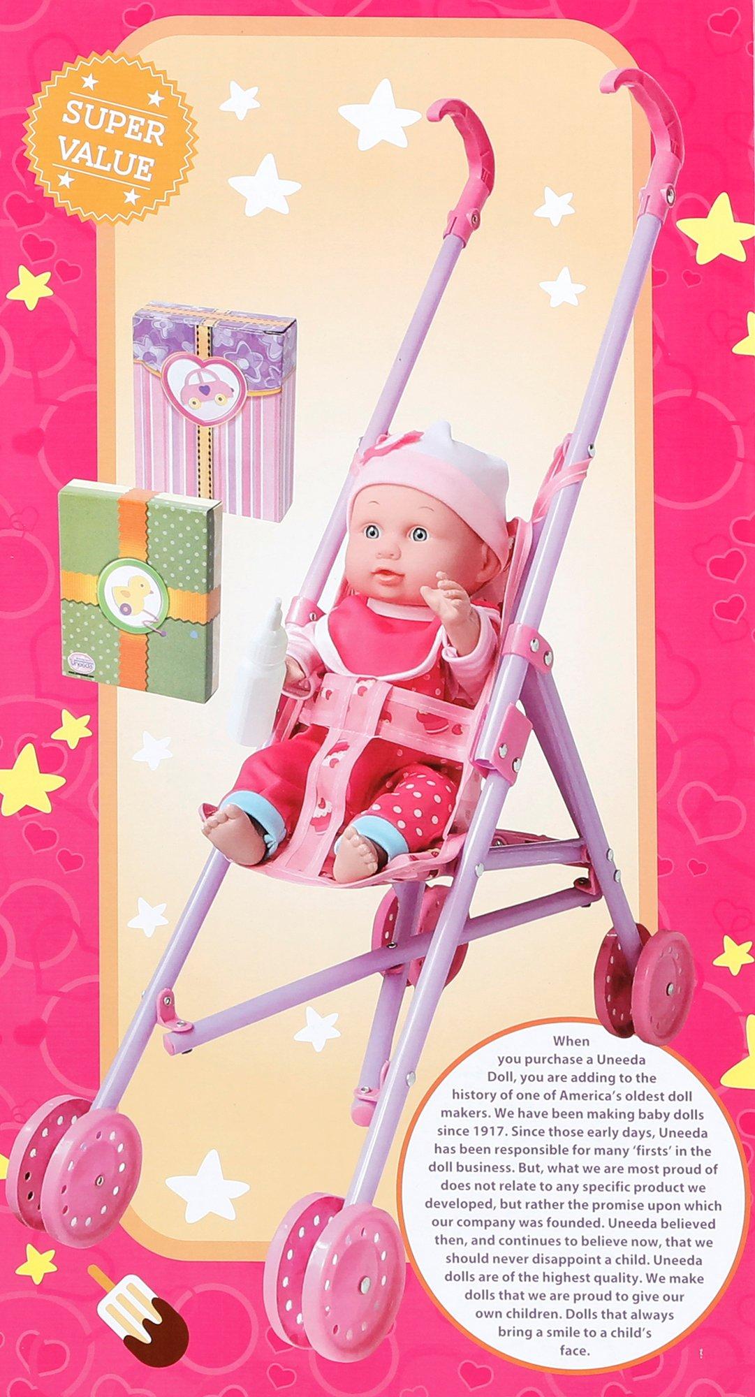 doll with stroller gift set