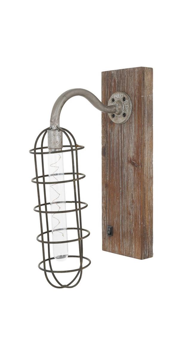 Wood & Metal 15" Wall Sconce | Burkes Outlet Wood & Metal 15" Wall Sconce | Burkes Outlet on Wood And Metal Wall Sconces id=89848