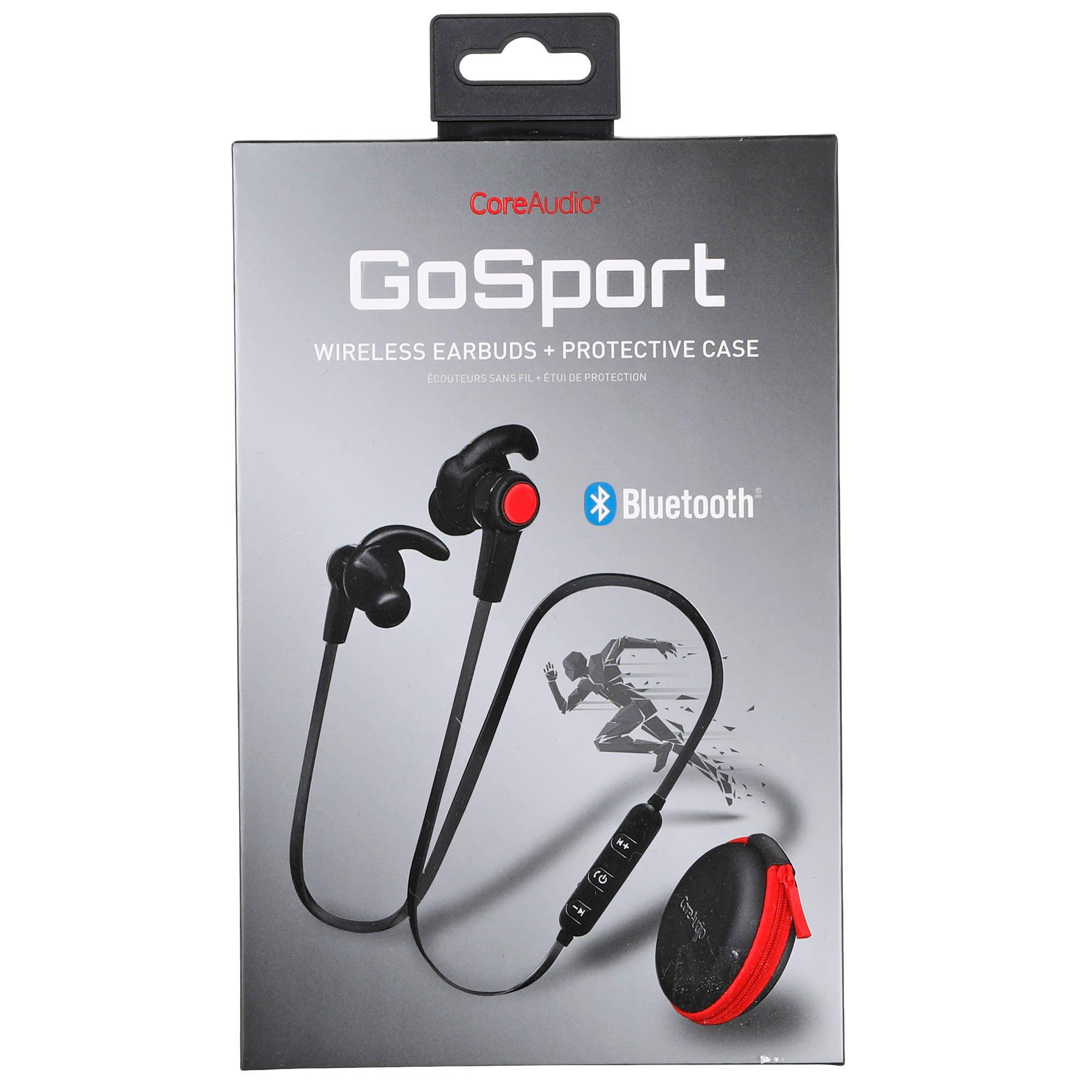 sport earbuds with mic and protective case