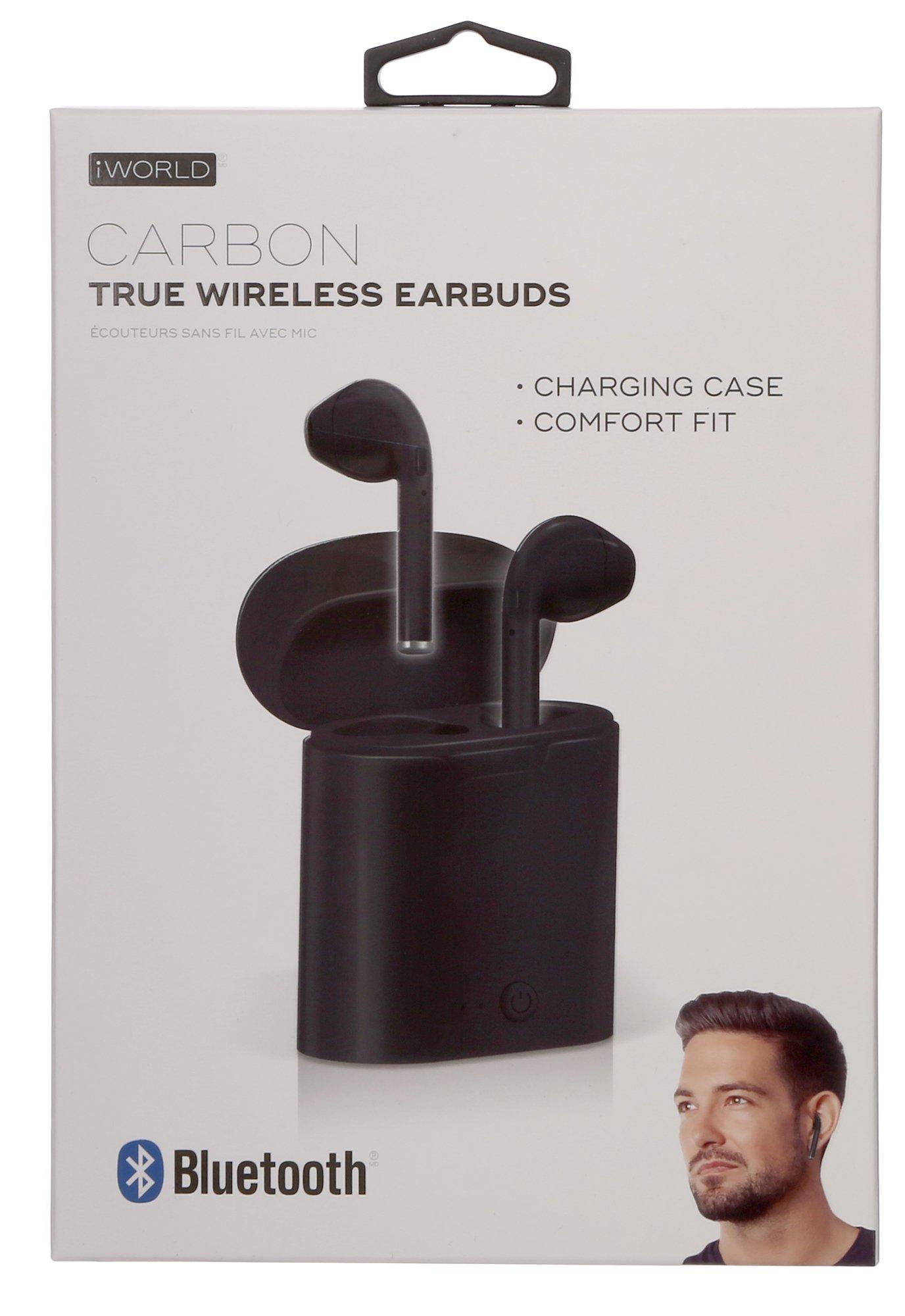 iworld carbon true wireless earbuds