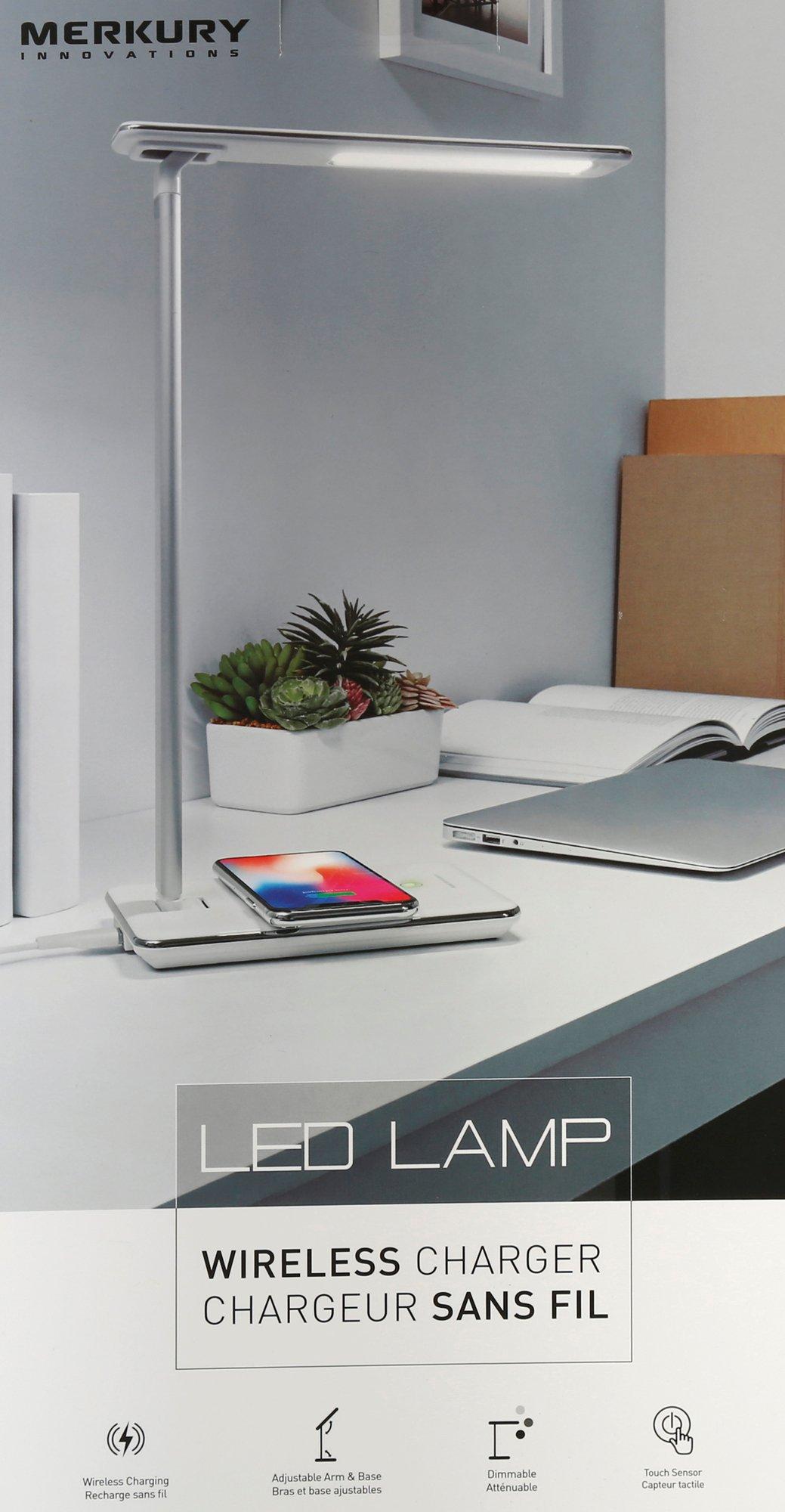 merkury led lamp wireless charger